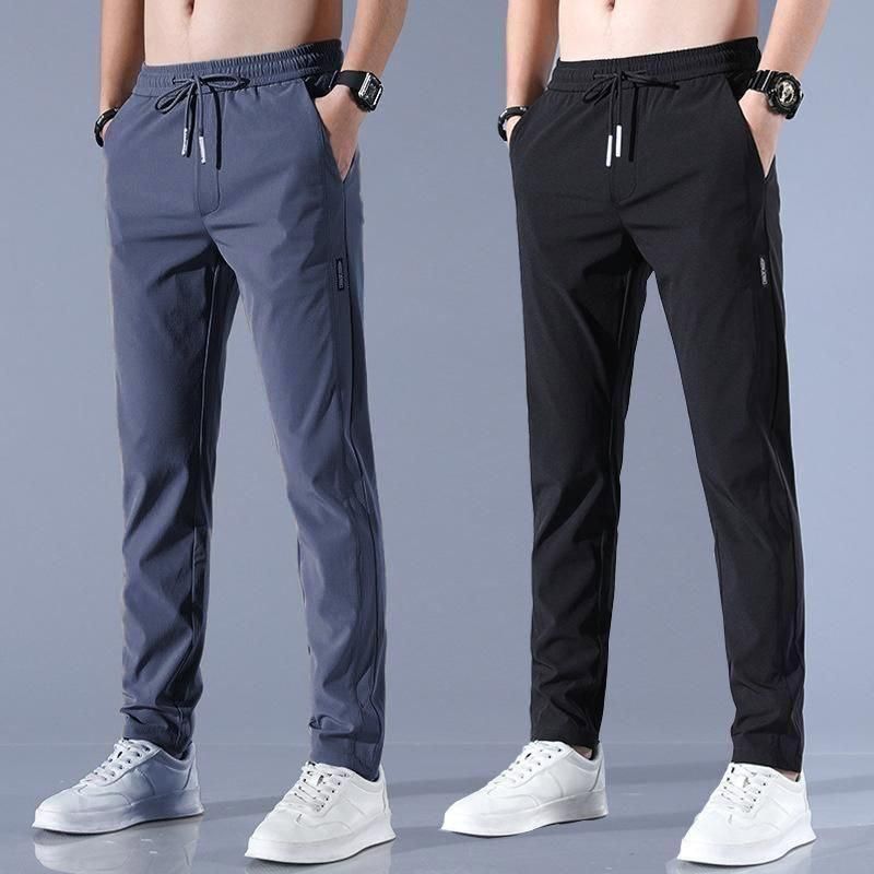 5.0 ⭐⭐⭐⭐⭐ Men's Lycra Daily Wear TrackPants - Buy 1 Get 1 Free (Black + Grey)