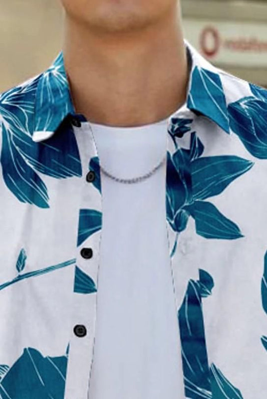 4.9 ⭐⭐⭐⭐⭐ Men's Printed Half Sleeves Regular Collar Casual Shirt