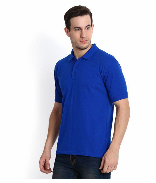 4.9 ⭐⭐⭐⭐Cotton Blend Solid Half Sleeves Polo T-Shirt