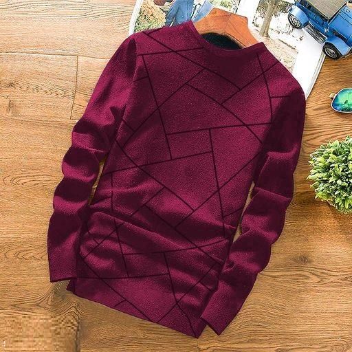 4.9 ⭐⭐⭐⭐Cotton Blend Solid Full Sleeves T-Shirts