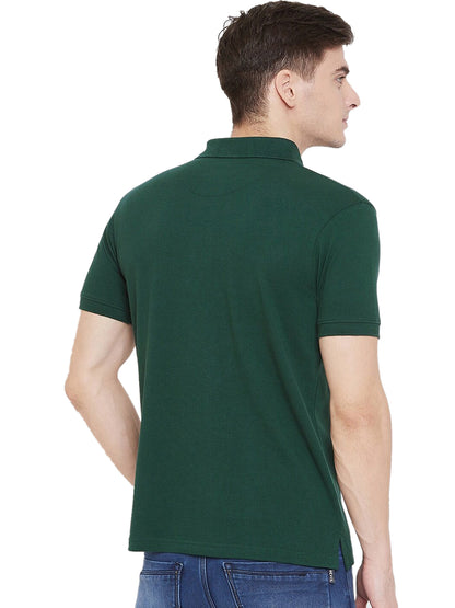 5.0⭐⭐⭐⭐⭐Cotton Blend Solid Half Sleeves Mens Polo Neck T-Shirt (Pack of 4)