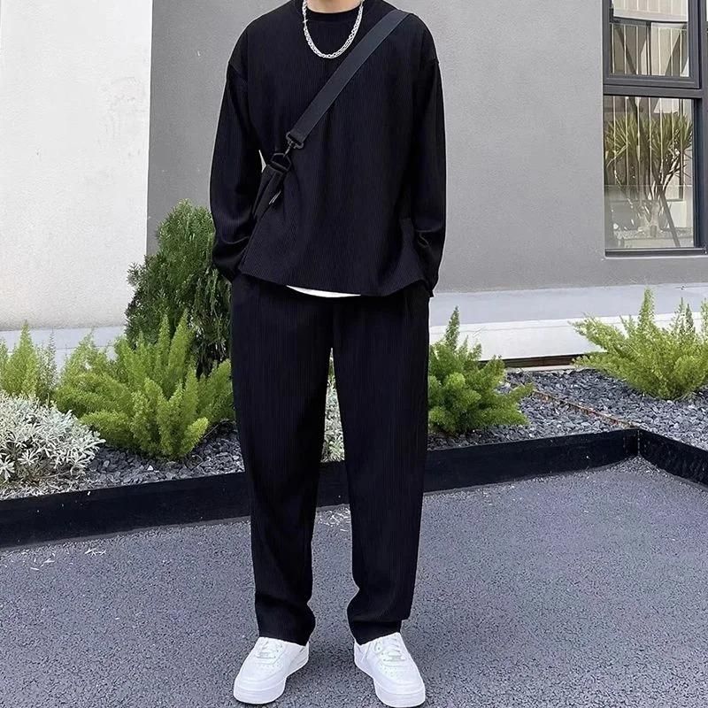 5.0⭐⭐⭐⭐⭐ Men's Solid Round Neck Co-ord Set