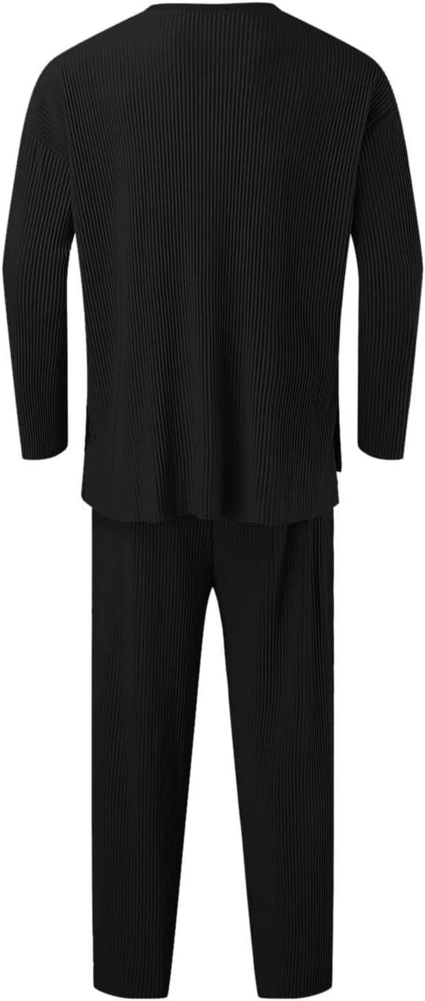 5.0⭐⭐⭐⭐⭐ Men's Solid Round Neck Co-ord Set