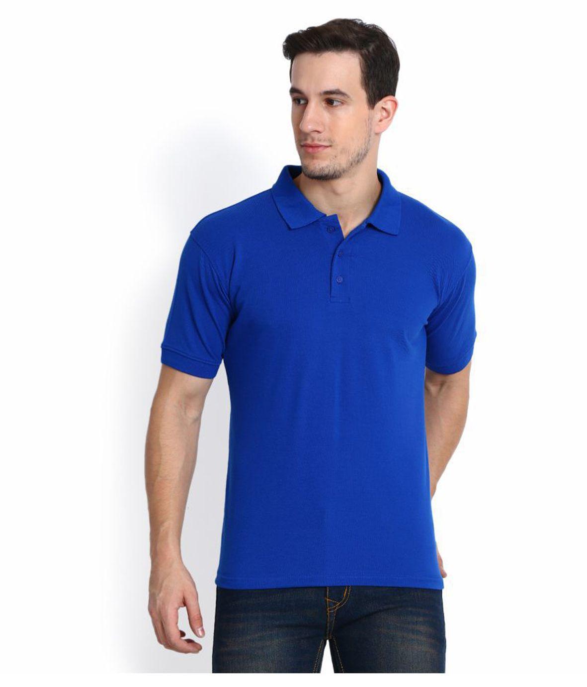 4.9 ⭐⭐⭐⭐Cotton Blend Solid Half Sleeves Polo T-Shirt